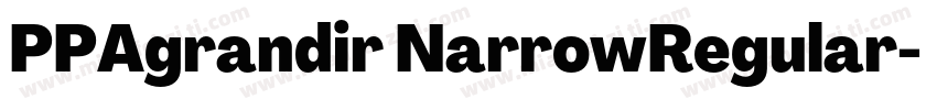 PPAgrandir NarrowRegular字体转换